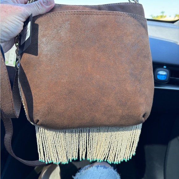 Mary Frances Beaded Boot and Floral Crossbody Bag - Turquoise and Brown - Picture 2 of 7